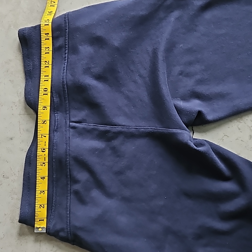 Tommy Hilfiger navy blue joggers sweatpants embroidered "Hilfiger" medium - Picture 5 of 7